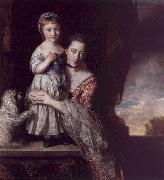 The Countess Spencer with her Daughter Georgina